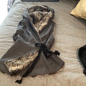 Rachel Ray faux chinchilla vest